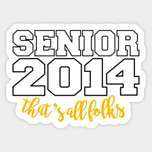 Funny senior proud mom 2024 graduation class Sticker